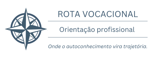 Logotipo da Rota Vocacional com rosa dos ventos estilizada